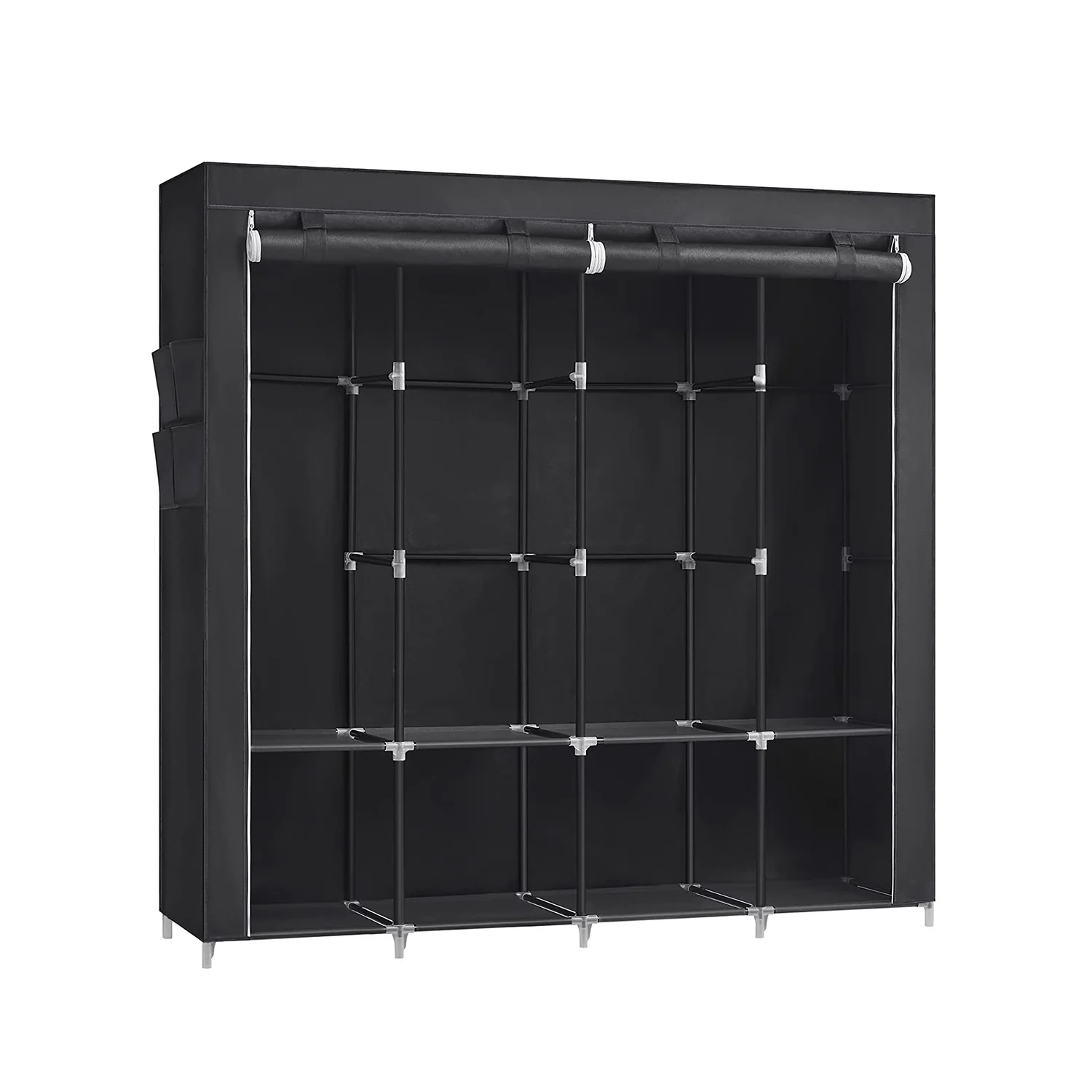 Armoire chambre en tissu avec 4 prochettes