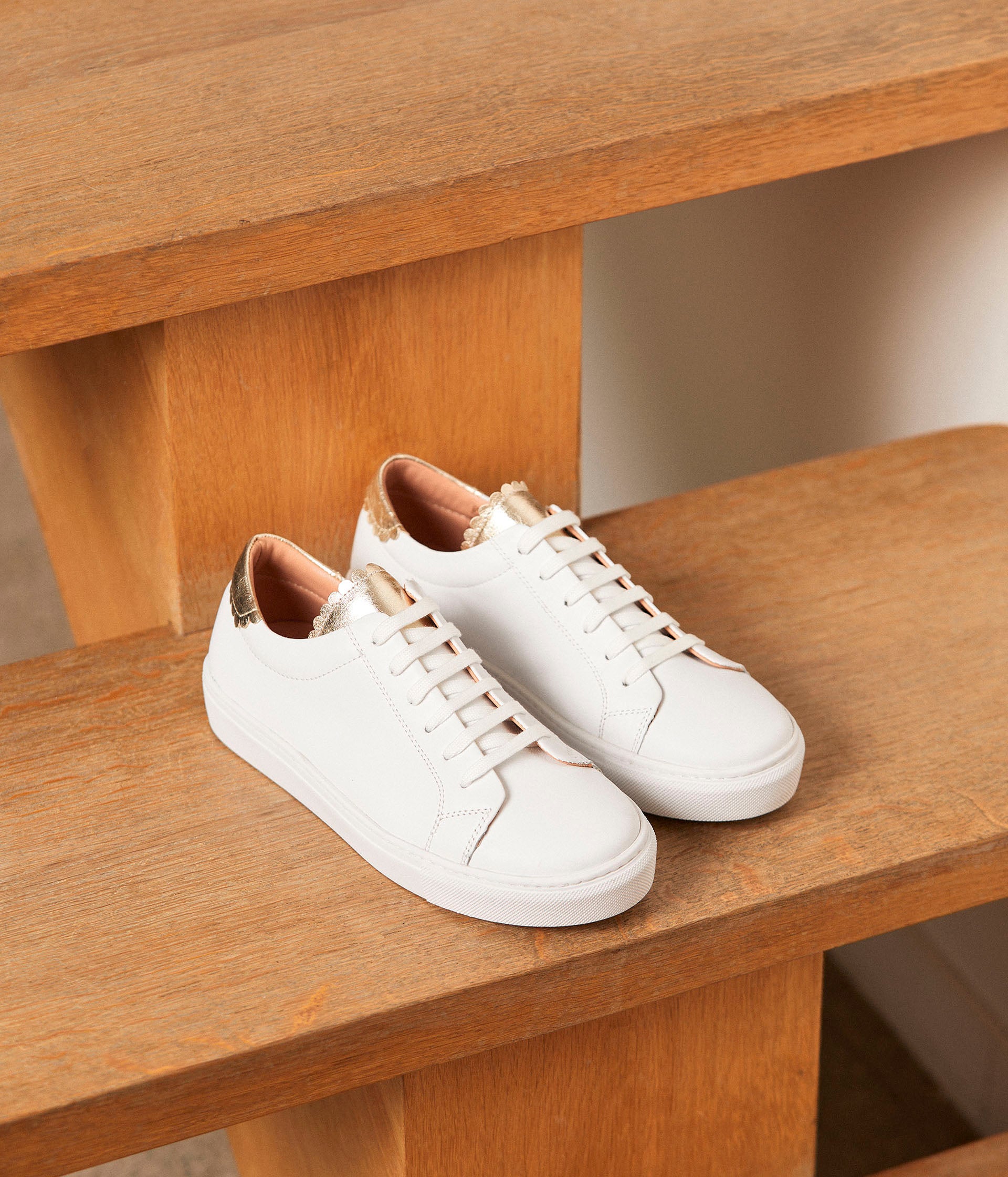 Baskets blanches Suzanne