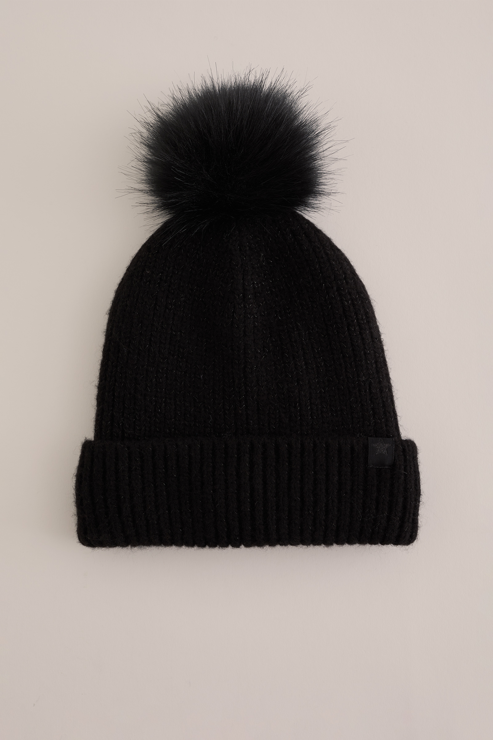 Meisjes beanie met pompom
