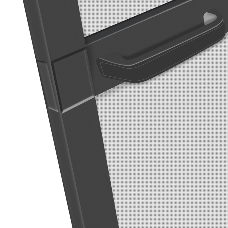Porte moustiquaire Louisiana noire 100 x 215 cm CONFORTEX