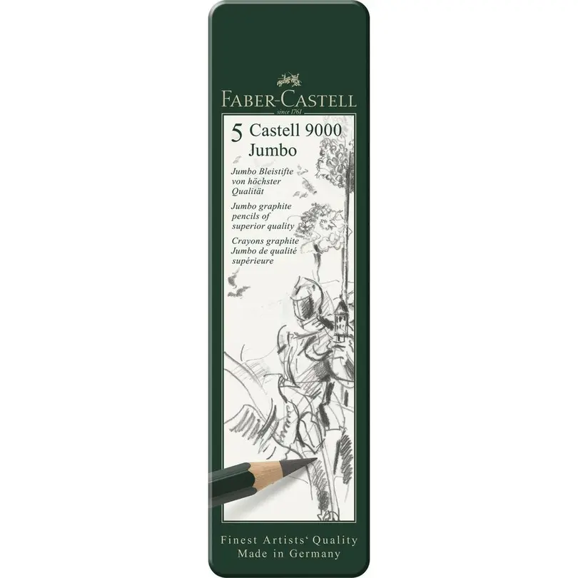 Bleistift 5er-Set Castell 9000 Jumbo