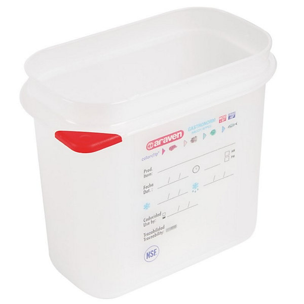 Lot de 4 Boîtes alimentaires 1,5 L - Araven GN 1/9