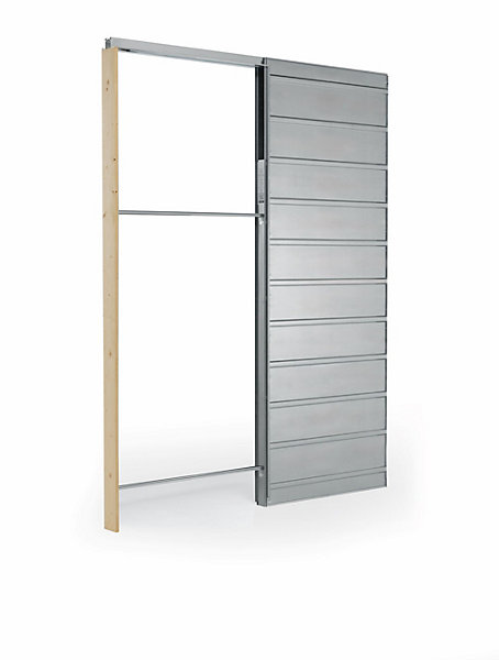 Caisson à galandage H.204 x l.70 cm pour porte coulissante Rhea