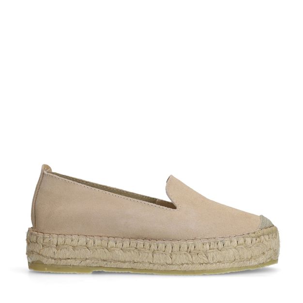 Beige suède espadrilles