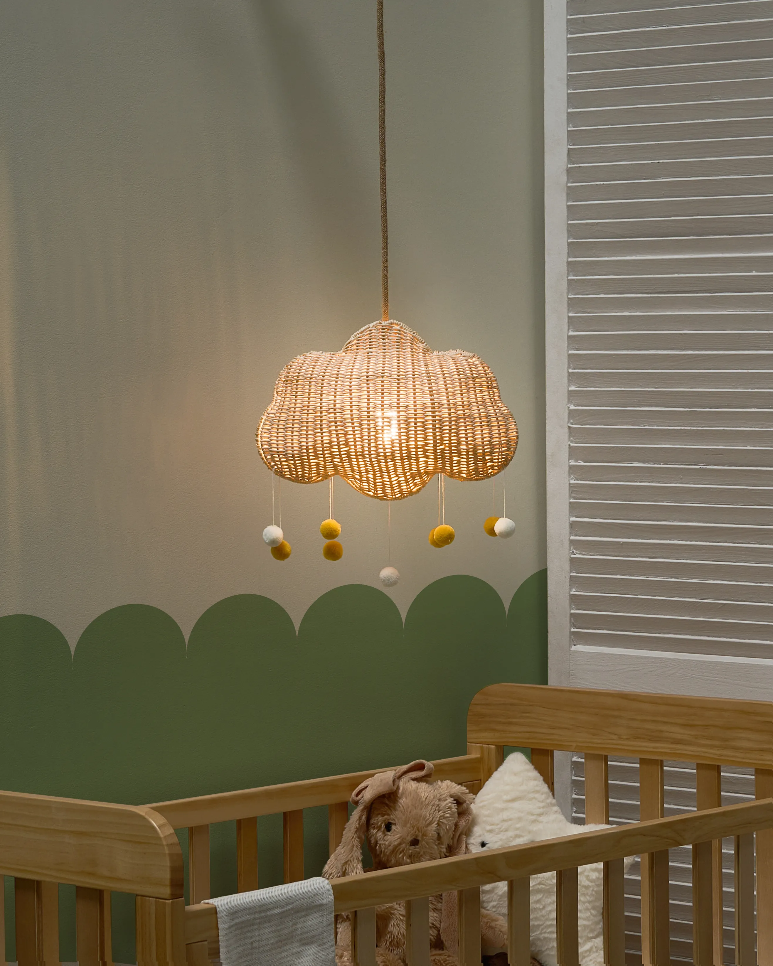 Pendant Lamp Cloud ONON Rattan Natural