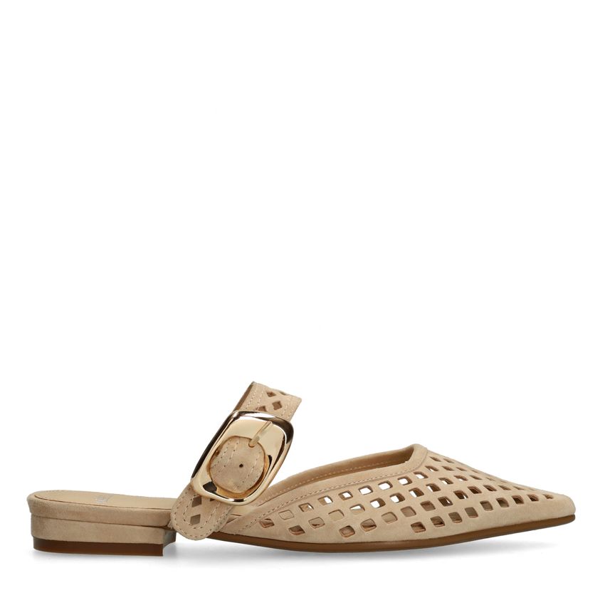 Manfield Beige leren instappers