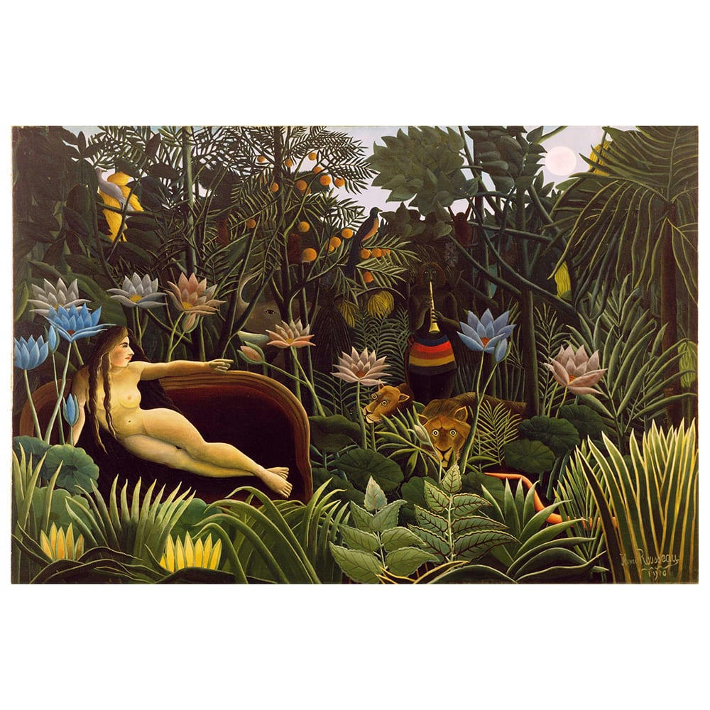 - Tableau impression sur toile Le Rêve Henri Rousseau 80x120cm