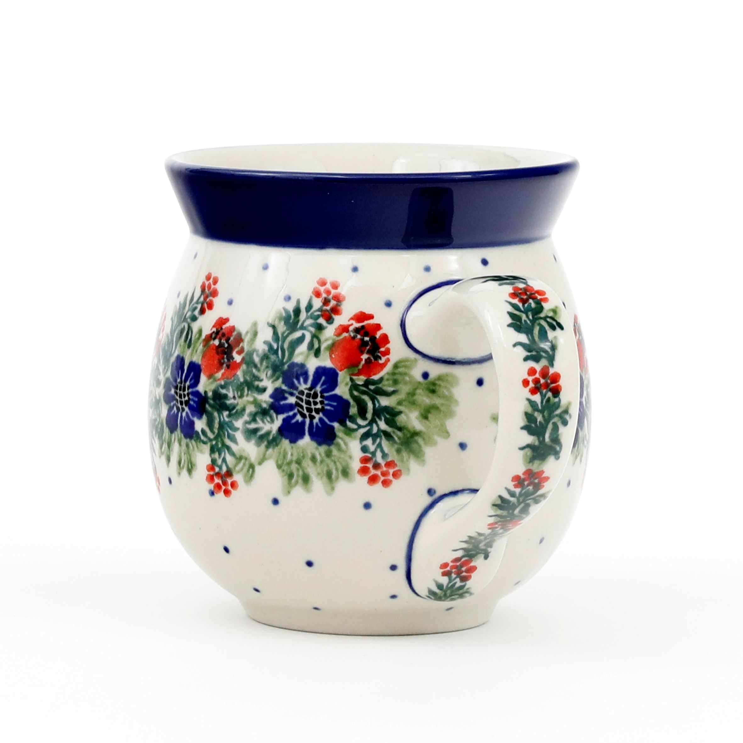 Kubek ceramiczny 073 1535X Czerwony wianuszek
