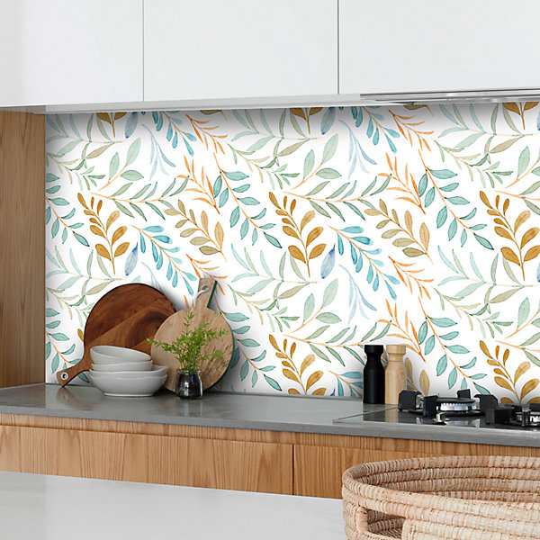 Crédence adhésive décoration feuillage 40x100 cm
