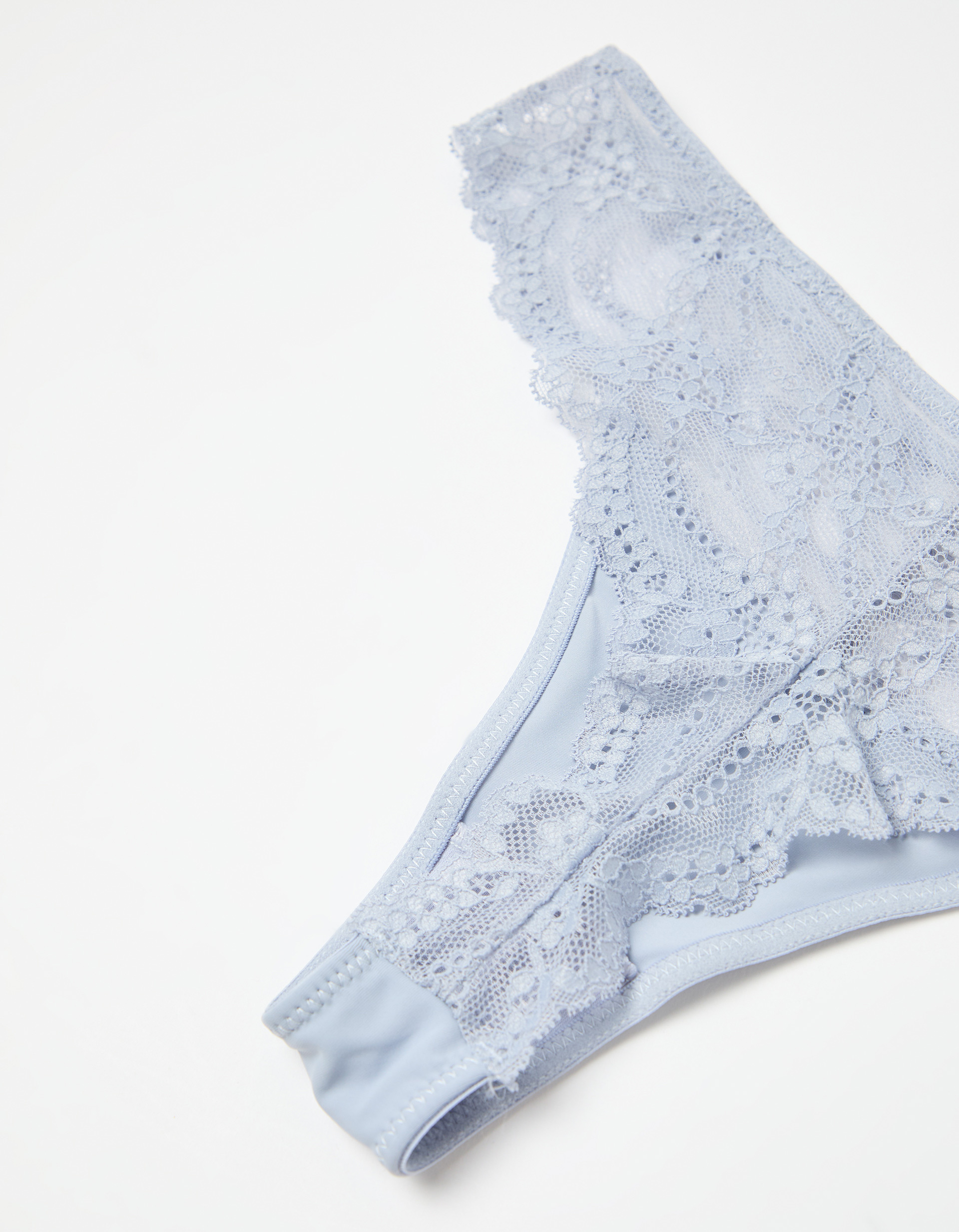 Cuecas Brasileiras com Renda, Mulher, Azul