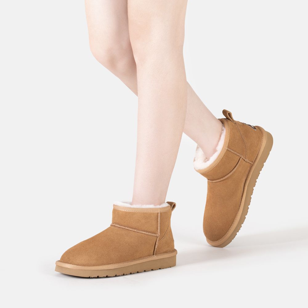 EverAu Australia Real Sheepskin Finch Ultra Mini Classic Boots with EVA Sole