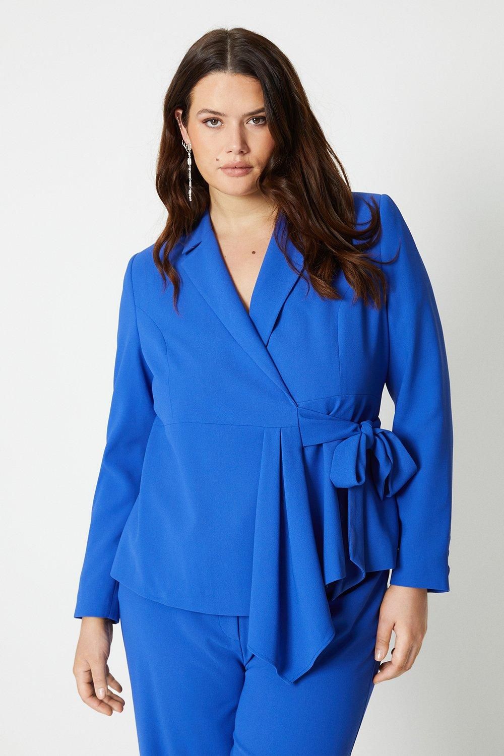 Coast Plus Size Waterfall Drape Wrap Blazer