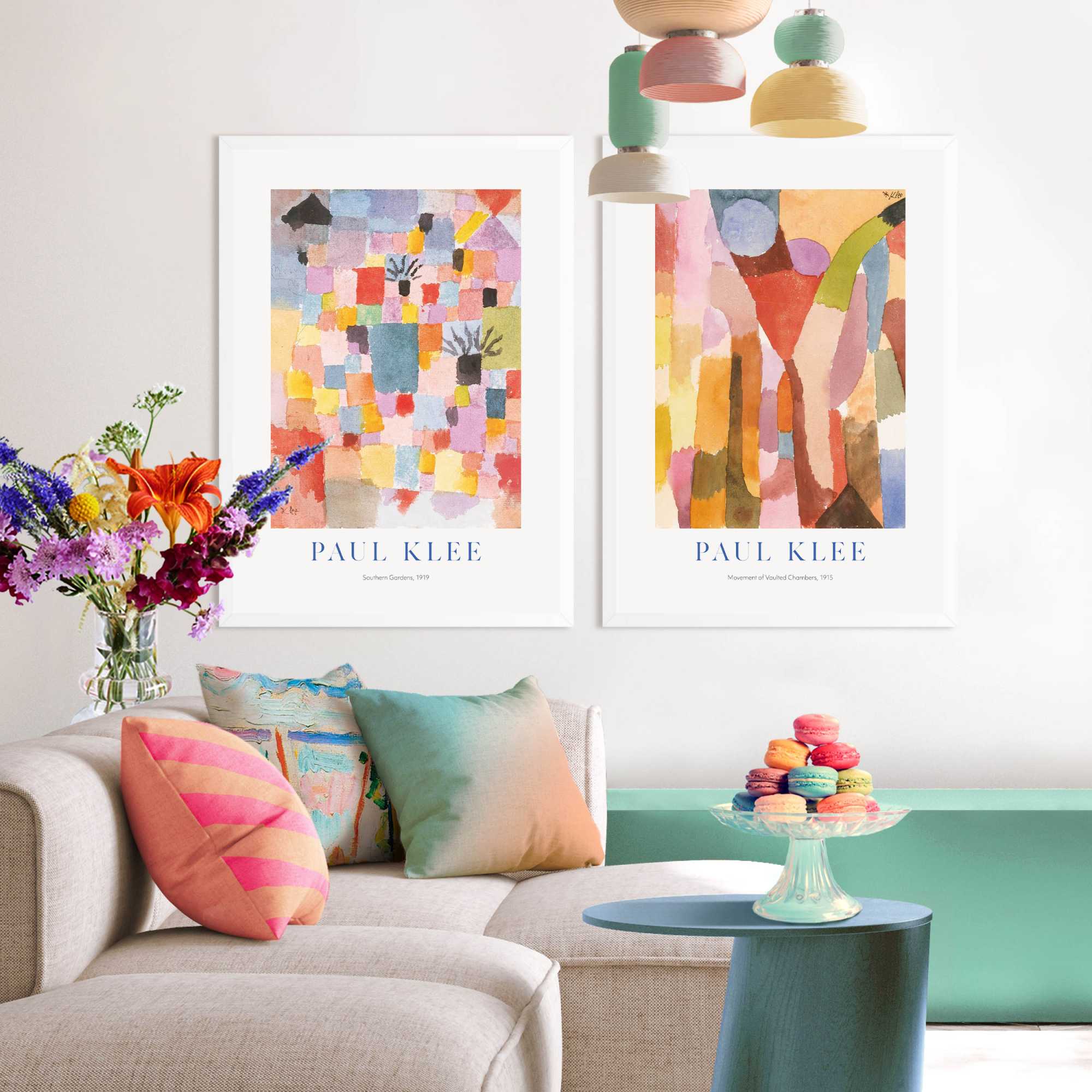 Reinders - Paul Klee Colour - Schilderijen set 2x 70x50cm Wit