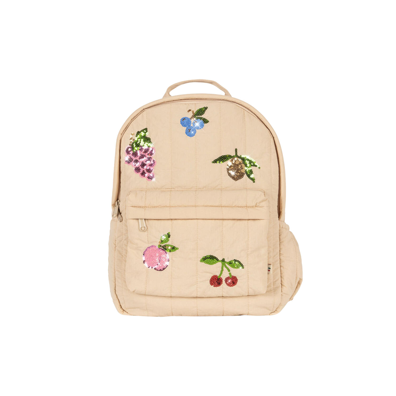 Juno Quilted Sequin Backpack Midi, frapp&eacute;