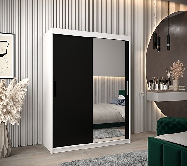 Armoire Tokyo 2 à portes coulissantes H. 200 x L. 150 x P. 62, 2 portes