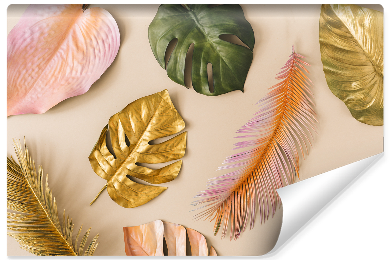 Fototapeta Kolorowe LIŚCIE Natura Efekt 3D 90x60cm