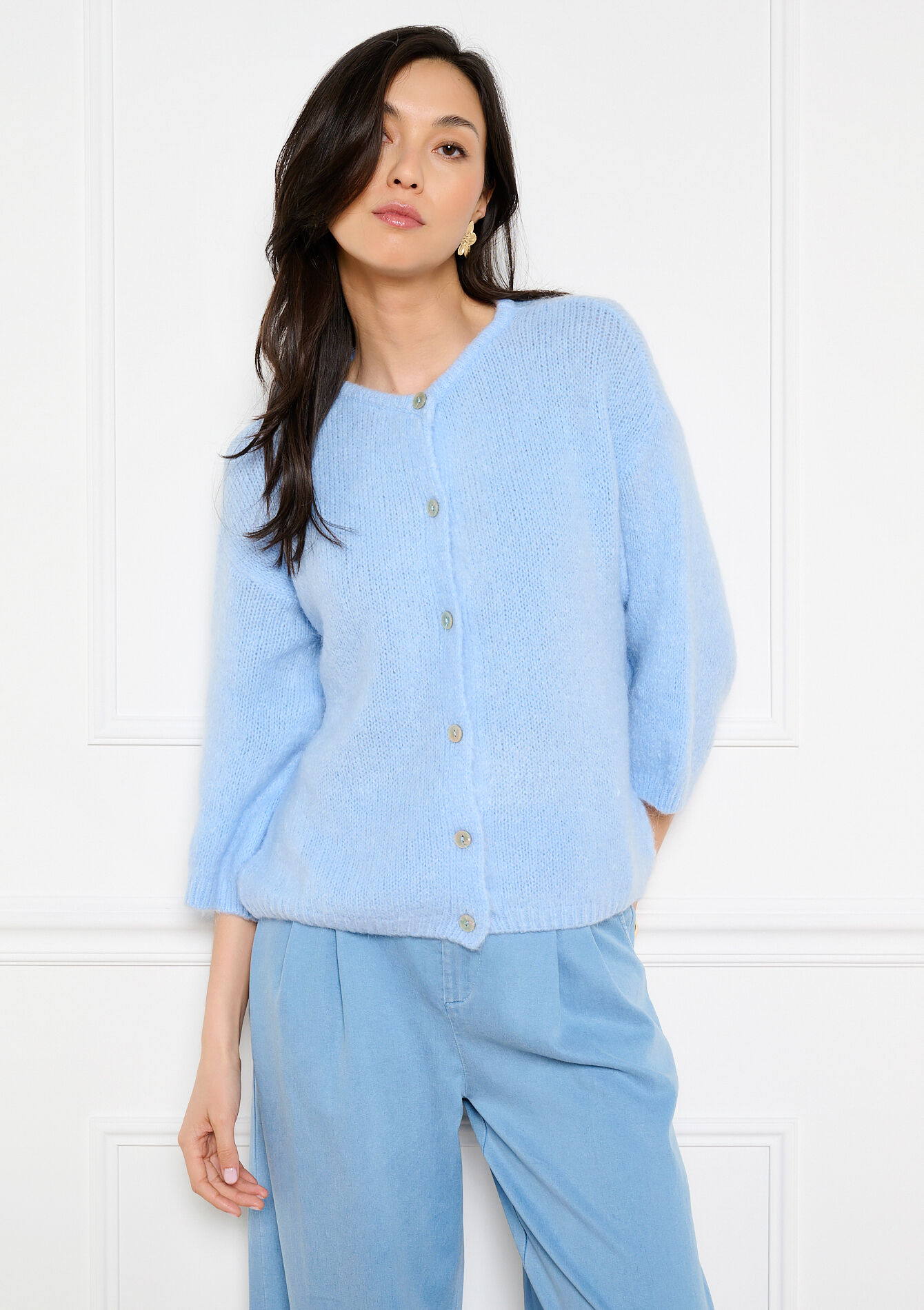 Minimalistisch vest met knopen