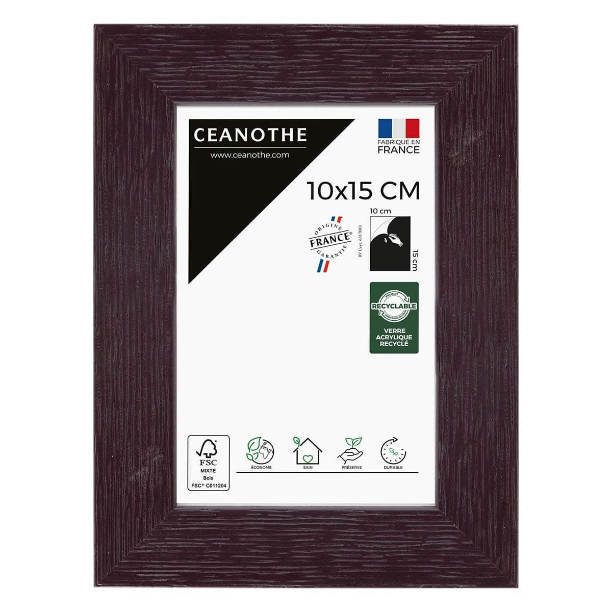 TUTTI FRUTTI - Cadre photo figue 10x15 cm bois reconstitué fsc