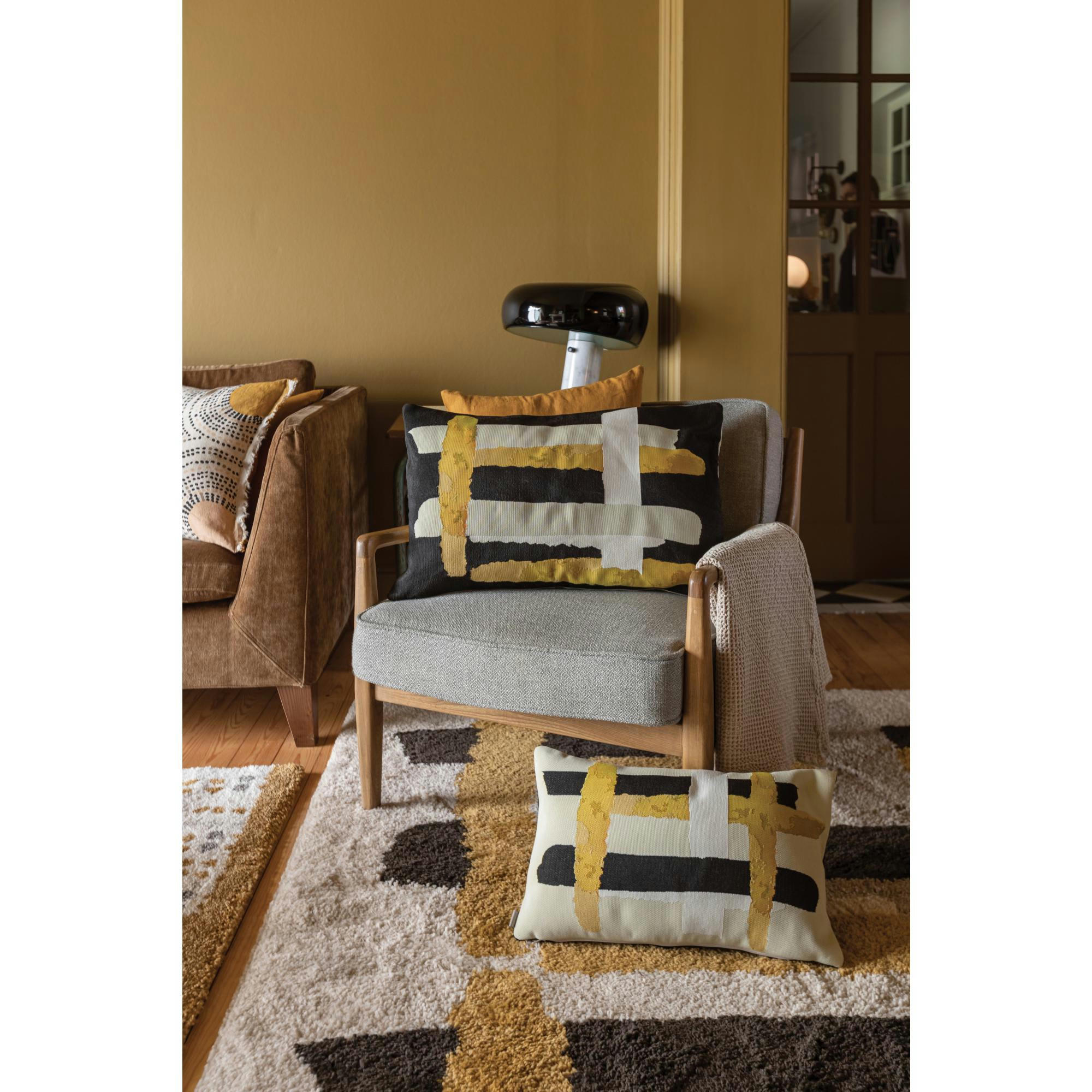 MAIA - Plaid stonewashed  en coton sable 140 x 200