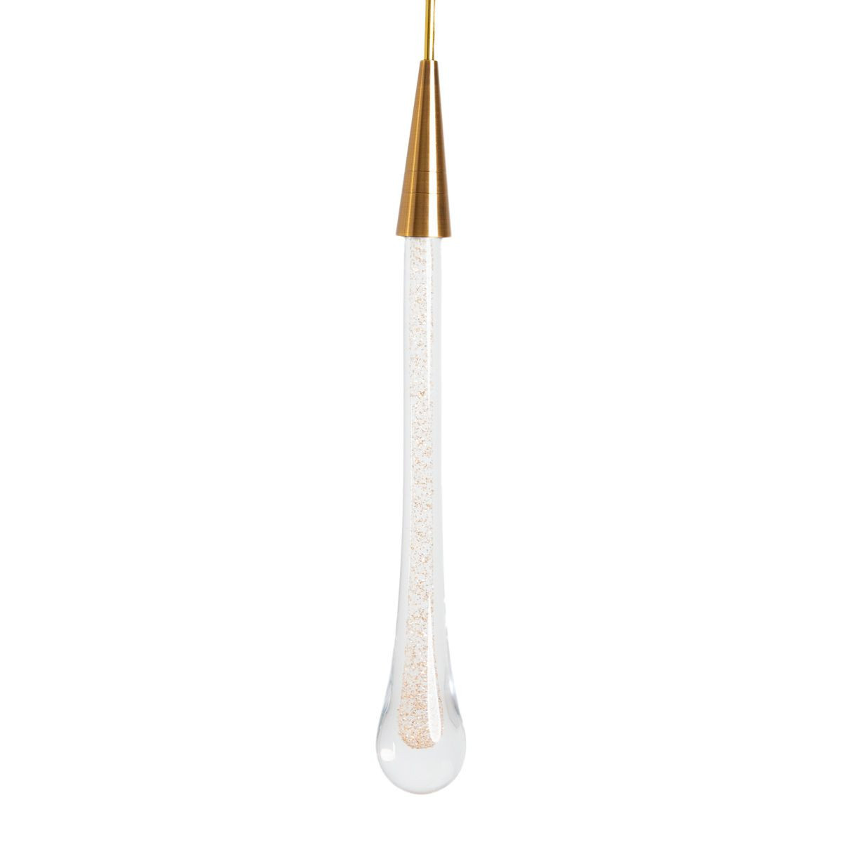 Lampa wisząca Melted Gold złoto-przezroczysta LED 1x3W 3000K lm Abigali