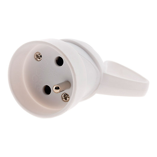 10 fiches femelles 2P T blanc Zenitech