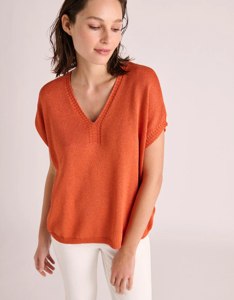 Pull maille manches courtes ACORES-BIS/87247/831
