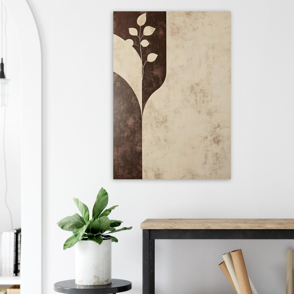 Artfulprints Poster Boho – Earthen divide  - 70x100 cm - beige