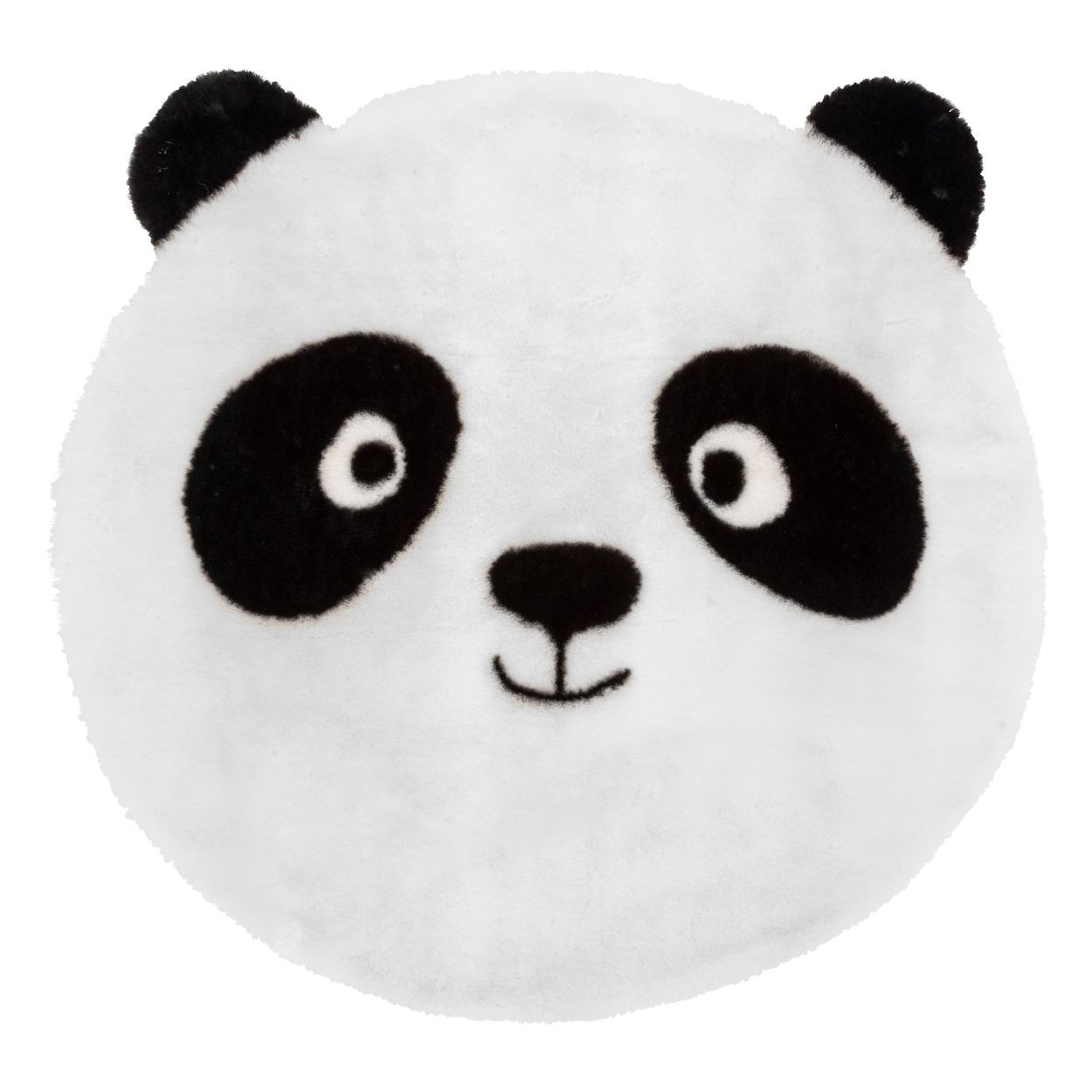 Okrągły dywan dziecięcy 100 cm biały Panda