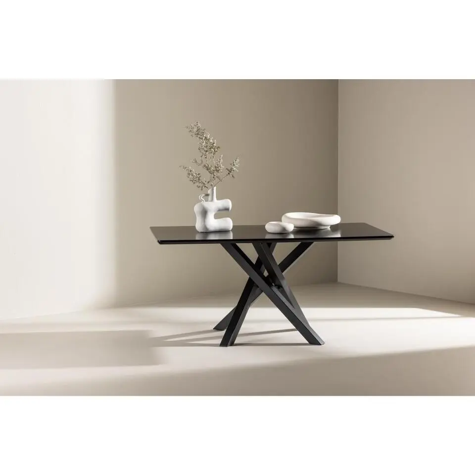 Svea - Zilo rechthoekige salontafel - 60 x 100 cm - zwart