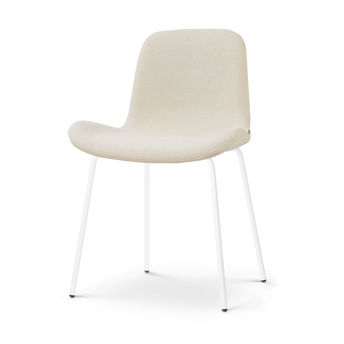 Nolon Nora-Fé Eetkamerstoel Cottonbeige - Wit Onderstel