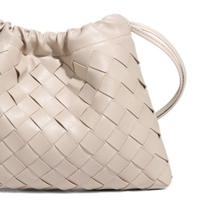 PEACH ACCESSORIES Woven Drawstring Pouch Bag