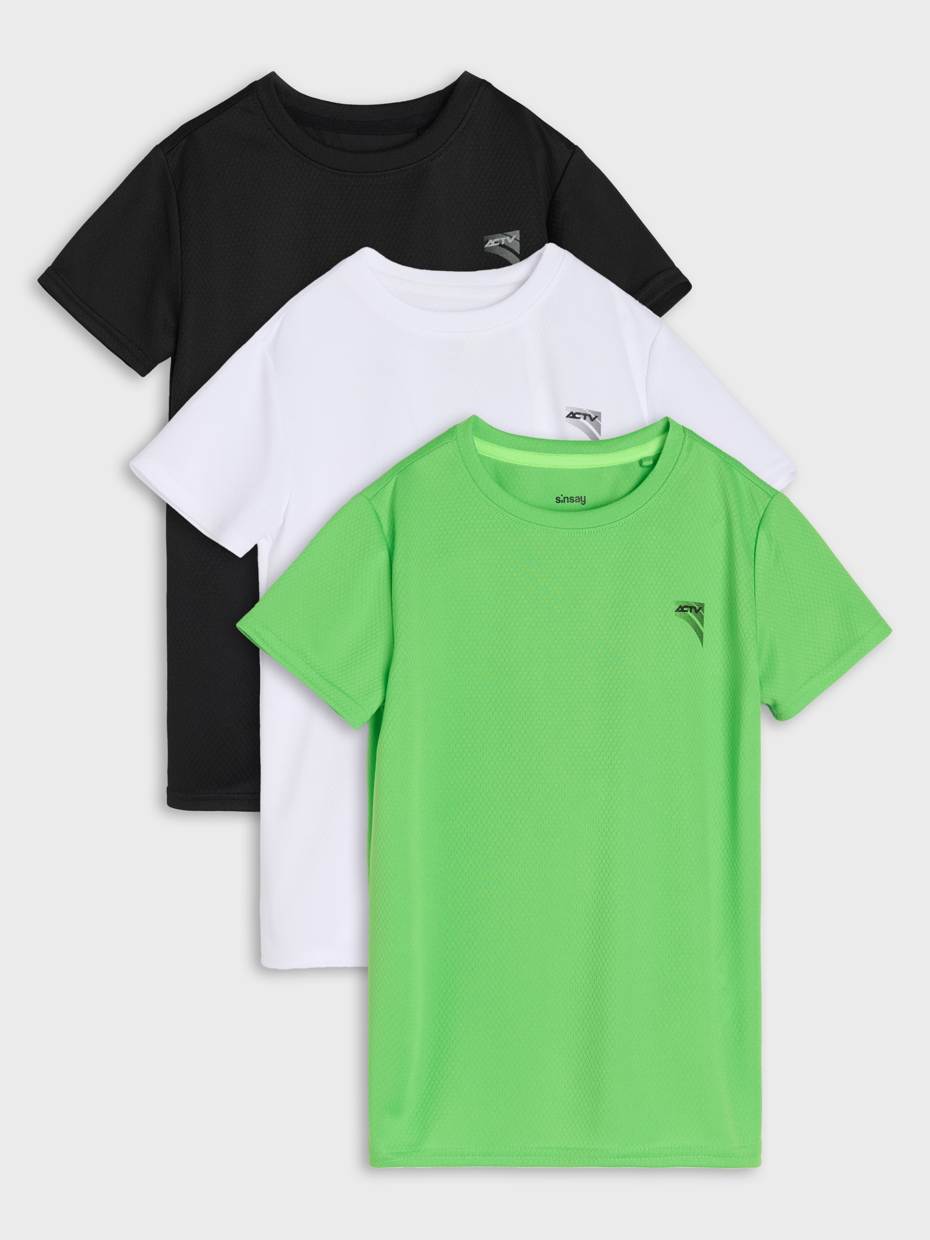 Sportowe koszulki 3 pack Active
