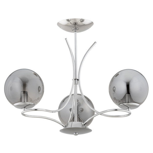 Lampa wisząca chromowana dymiona SENTIA 3xE14x10W wym: 45x50x50 cm Alfa