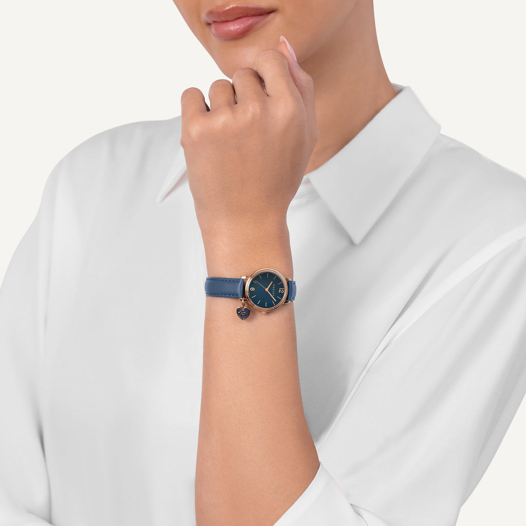 Maldon Mews - 26Mm Leather Strap Watch With Charm