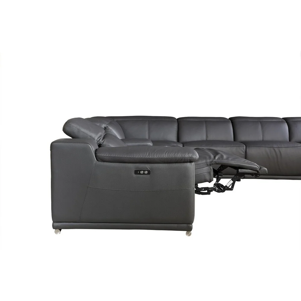 267 X 320 X 266.4 Dark Grey Power Reclining 8PC Sectional