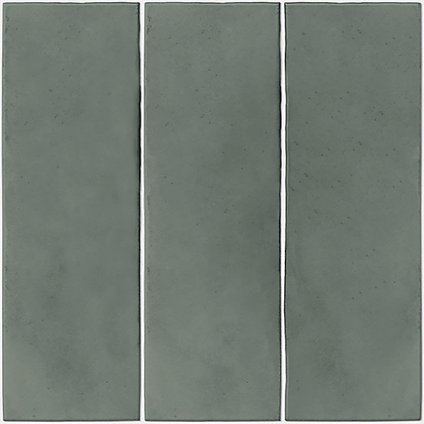 Crédence de cuisine décor Zellige vert l. 200 x H. 60 x Ep. 0,3 cm