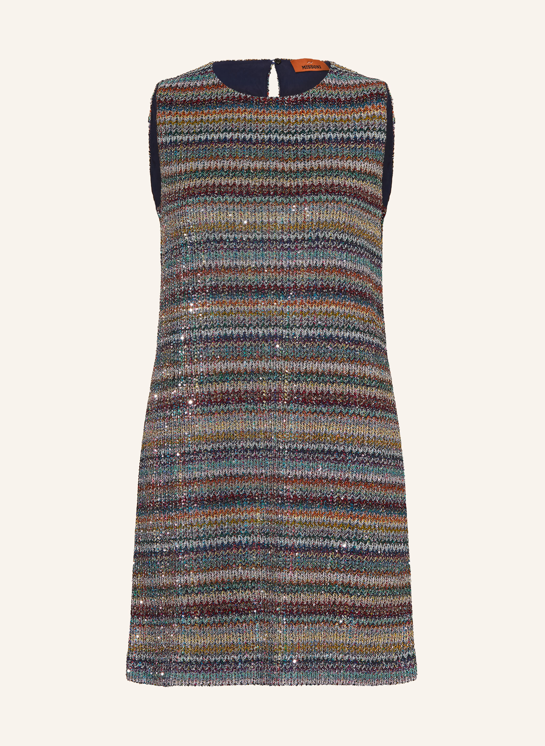 MISSONI Strickkleid mit Pailletten und Glitzergarn