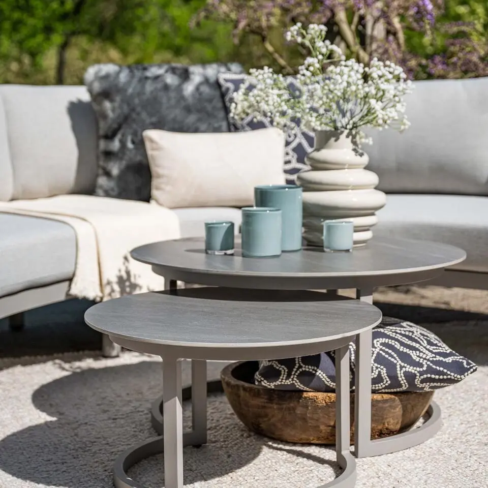 Garden Impressions Monte Carlo loungetafels - taupe - Napoli sand