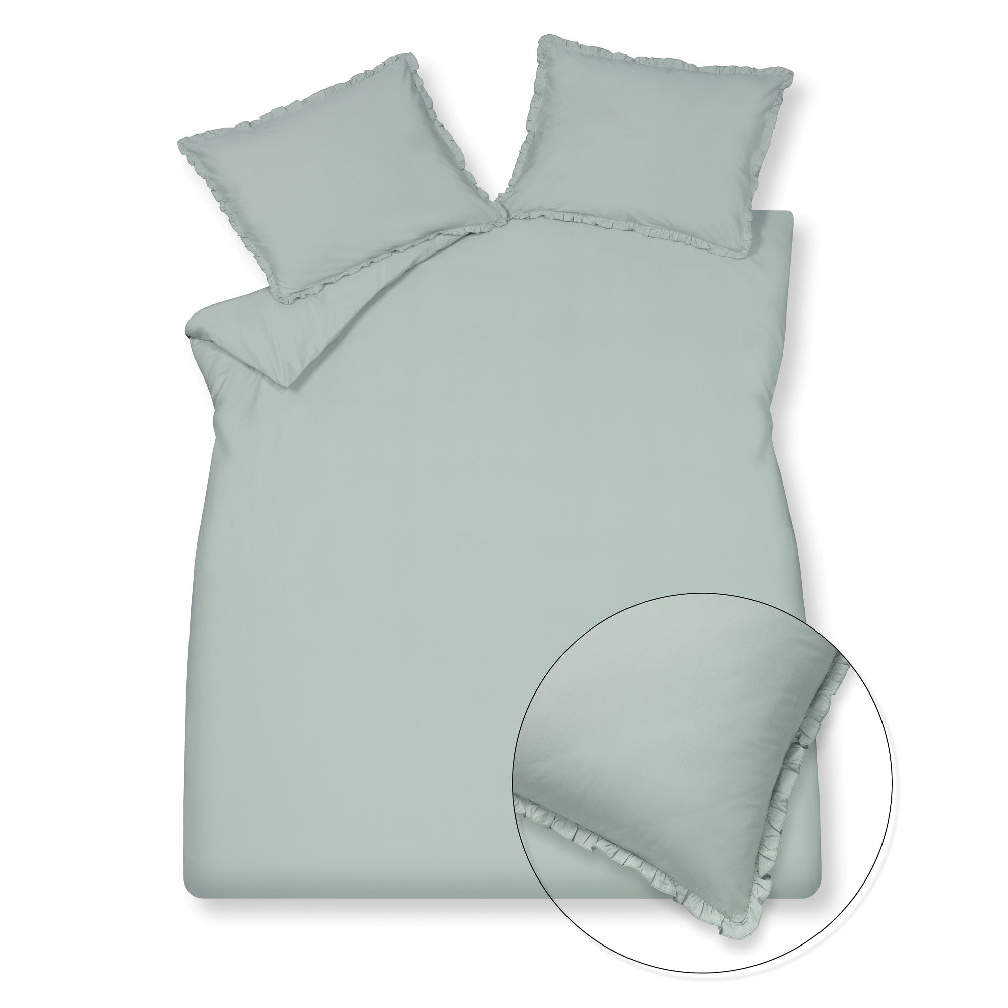 Pure 83 Dekbedovertrek Pearl Blue   200 x 200 220 cm   Blauw   Katoen