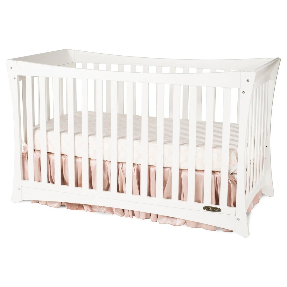 Child Craft Parisian 3-in-1 Stationary Crib in Matte White