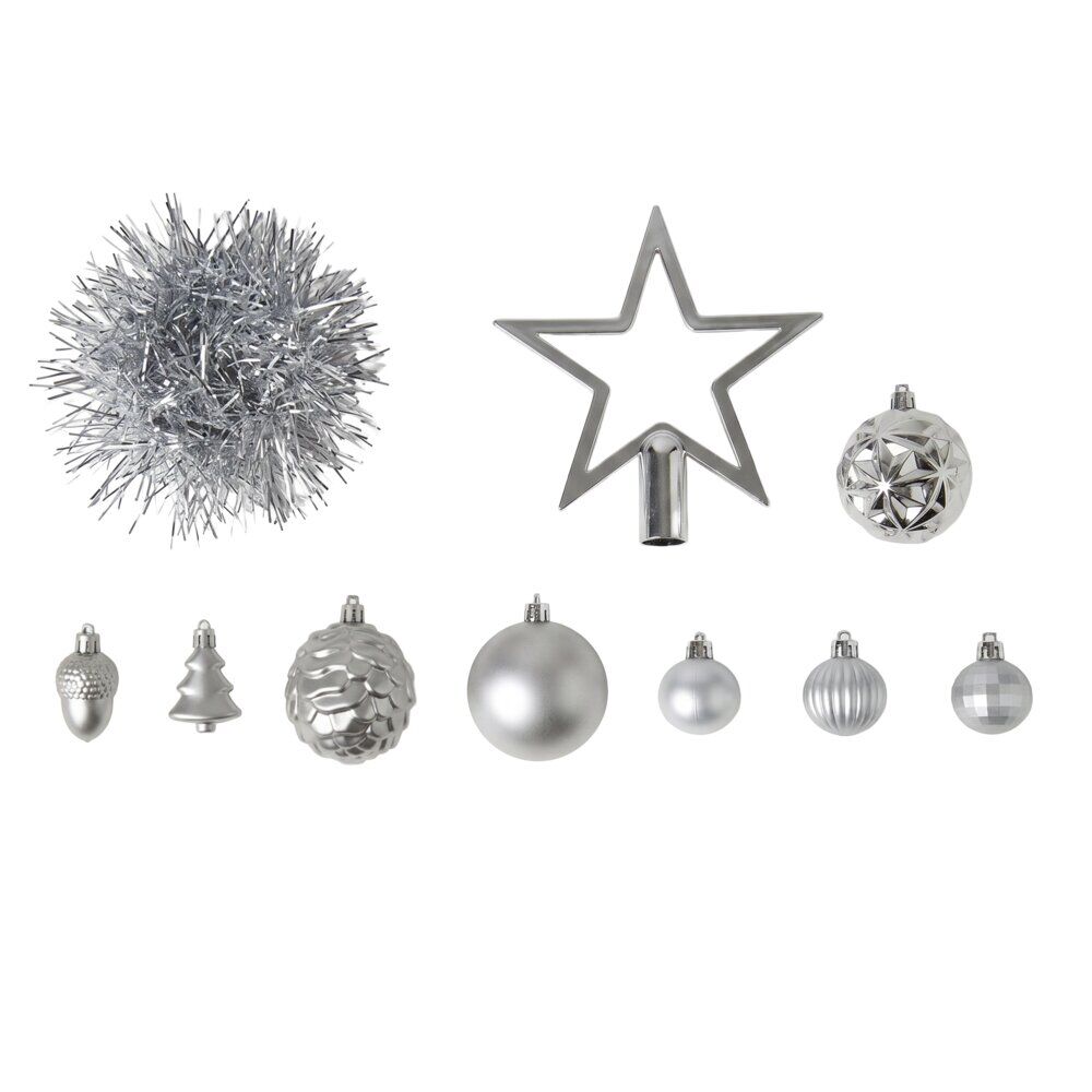 Décoration sapin de No&euml;l assorties x40 (2 modèles)