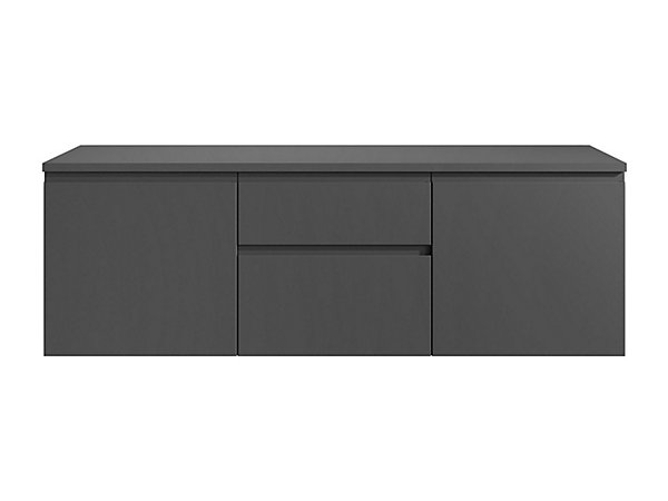 Meuble sous vasque suspendu - Gris - 150 cm - JIMENA II