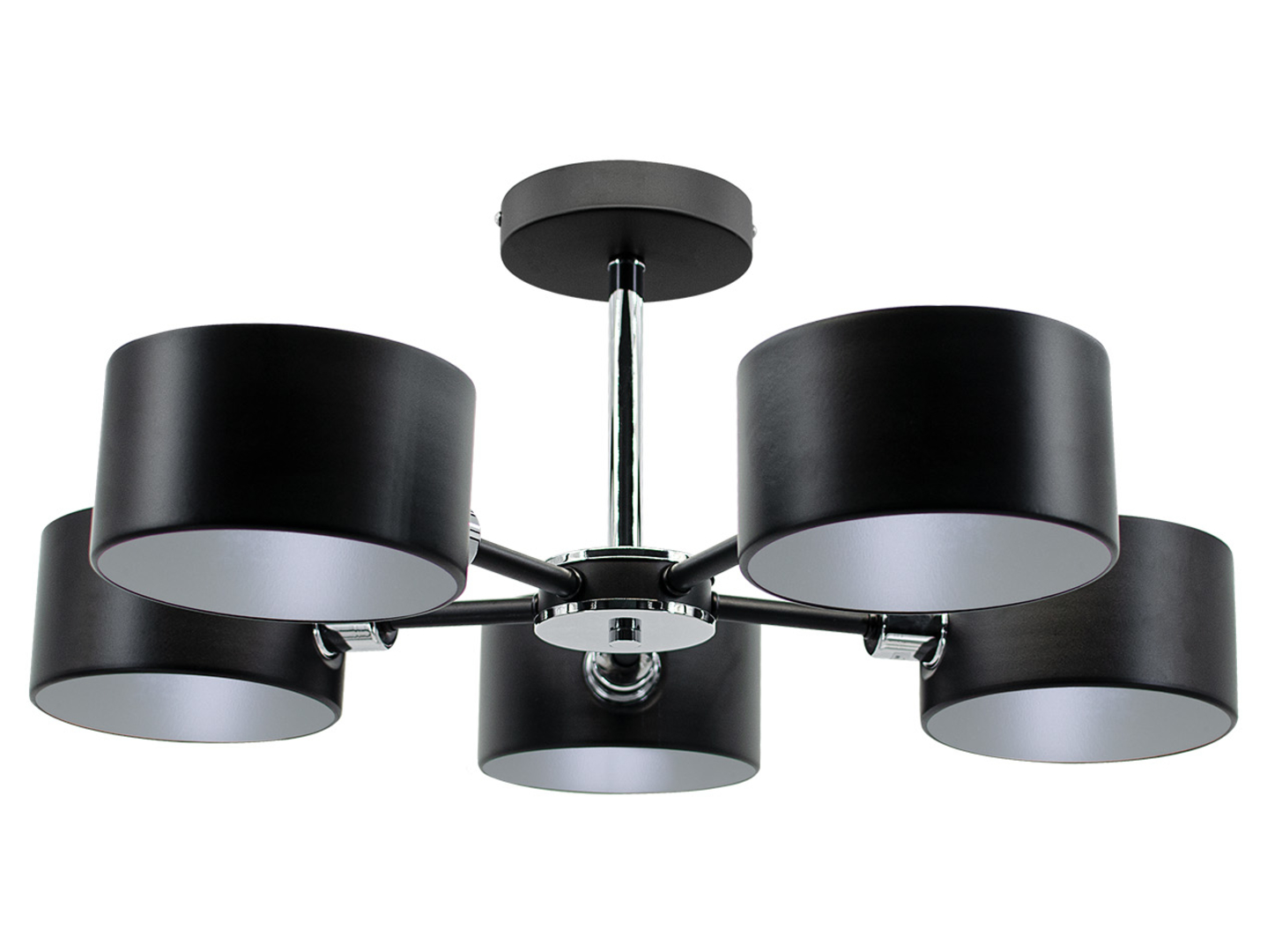 Lampa sufitowa Celtic 5-punktowa metalowa czarna
