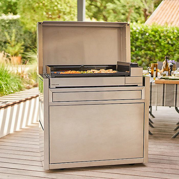 Forge Adour Chariot pour plancha inox - chpif751