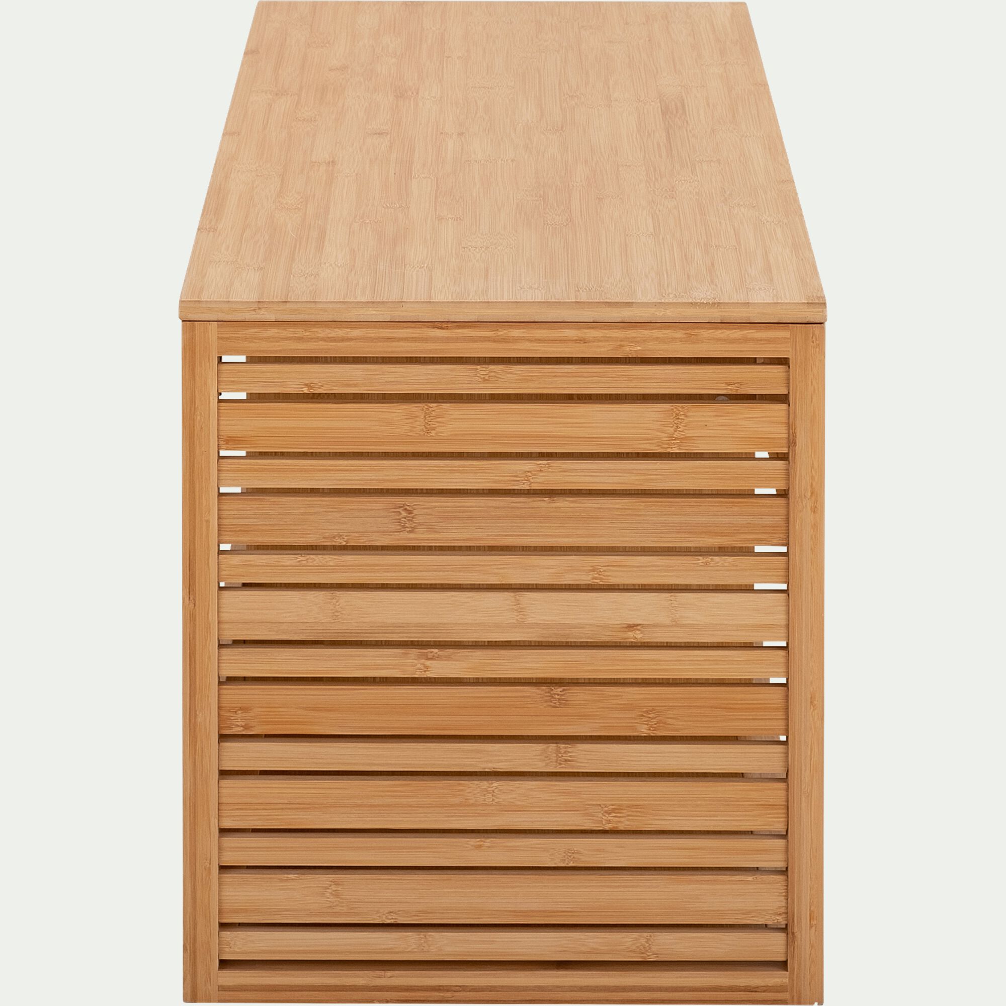 DANONG - Meuble double sous vasque murale en bambou - L120cm