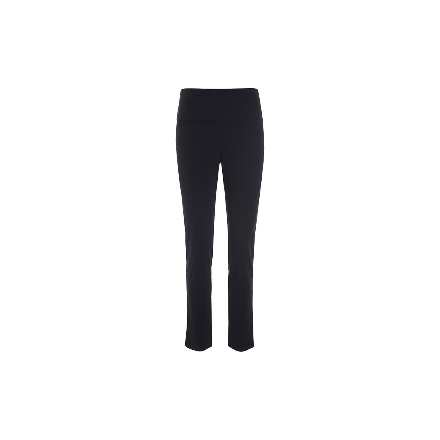 Magic stretch bukser med slids l&aelig;ngde b, black