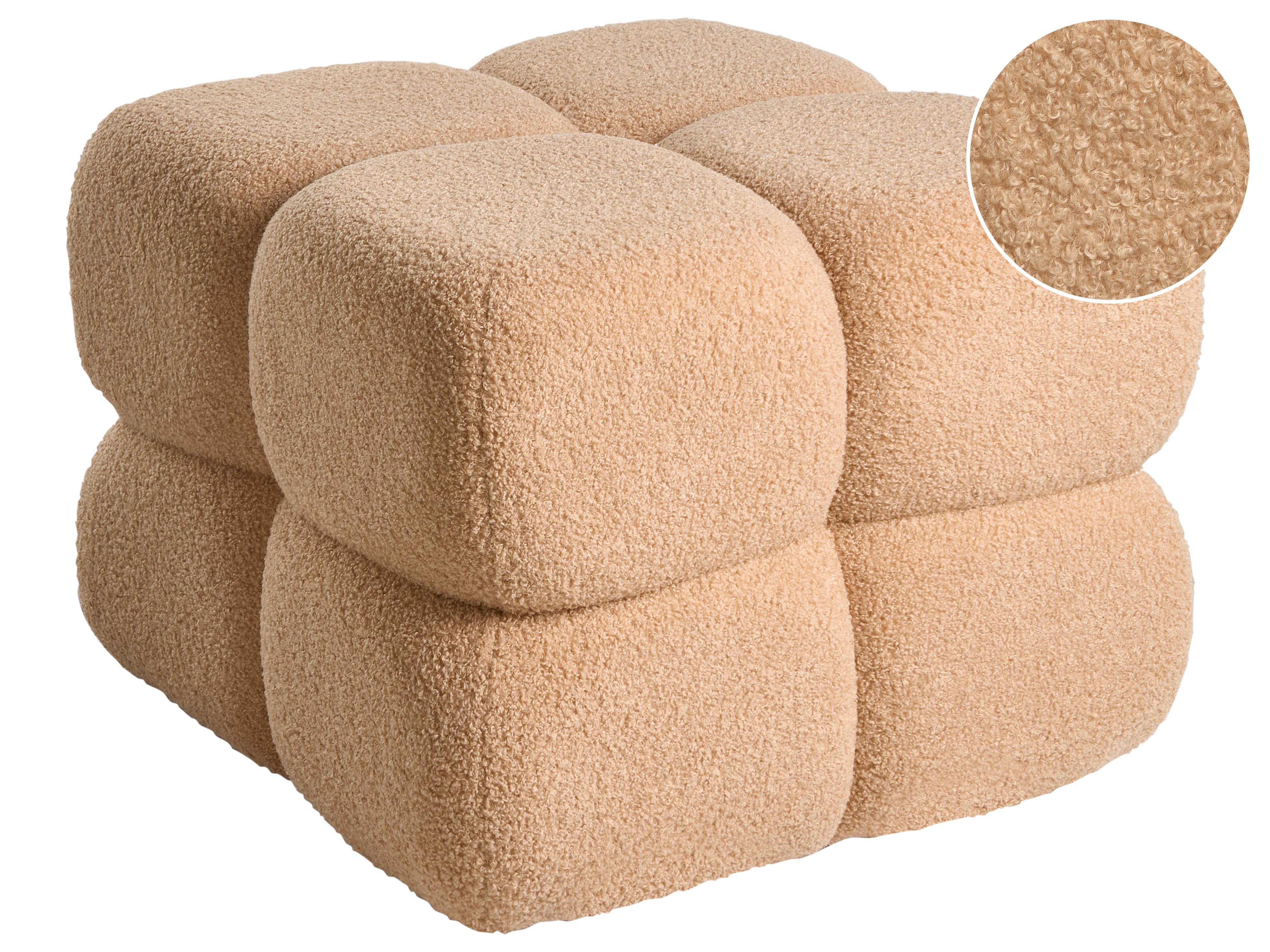 Pouffe CALIENTE Boucle Beige