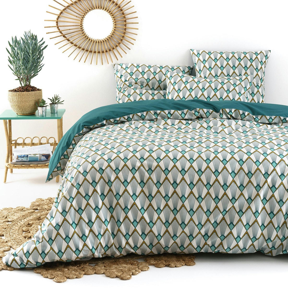 Housse de couette percale de coton, Elisa