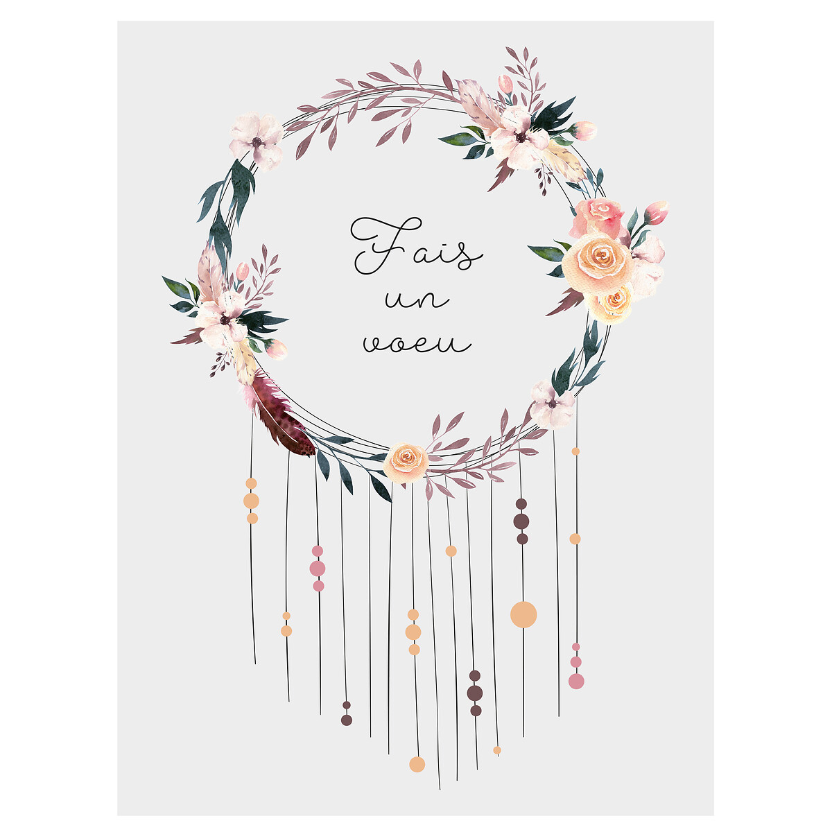 Autocolante desejo 30x40cm