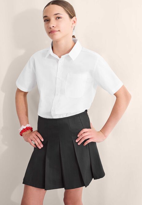 Older Girls Black Kilt School Skirt